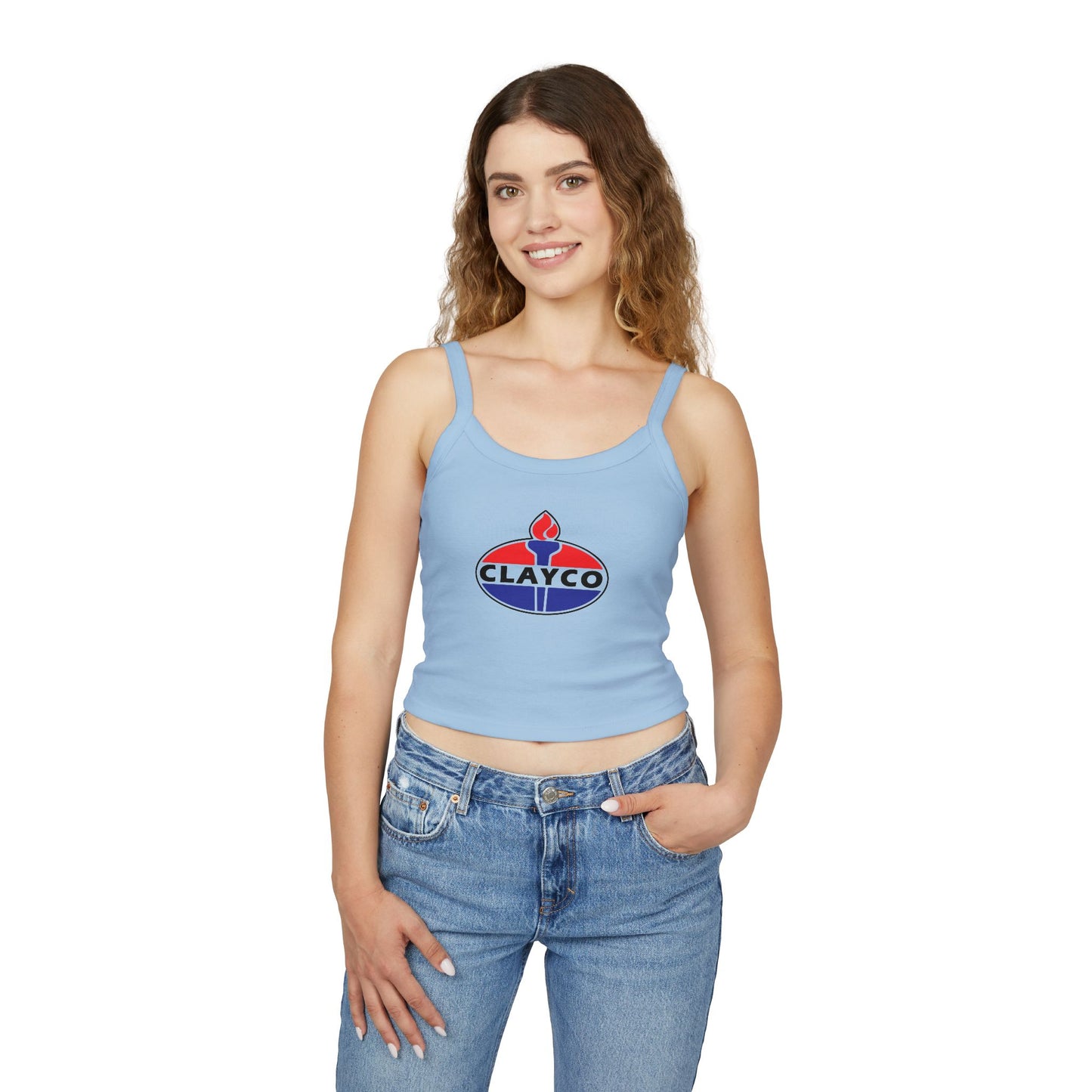 CLAYCO Women's Spaghetti Strap Tank Top - Stylish Summer Essential