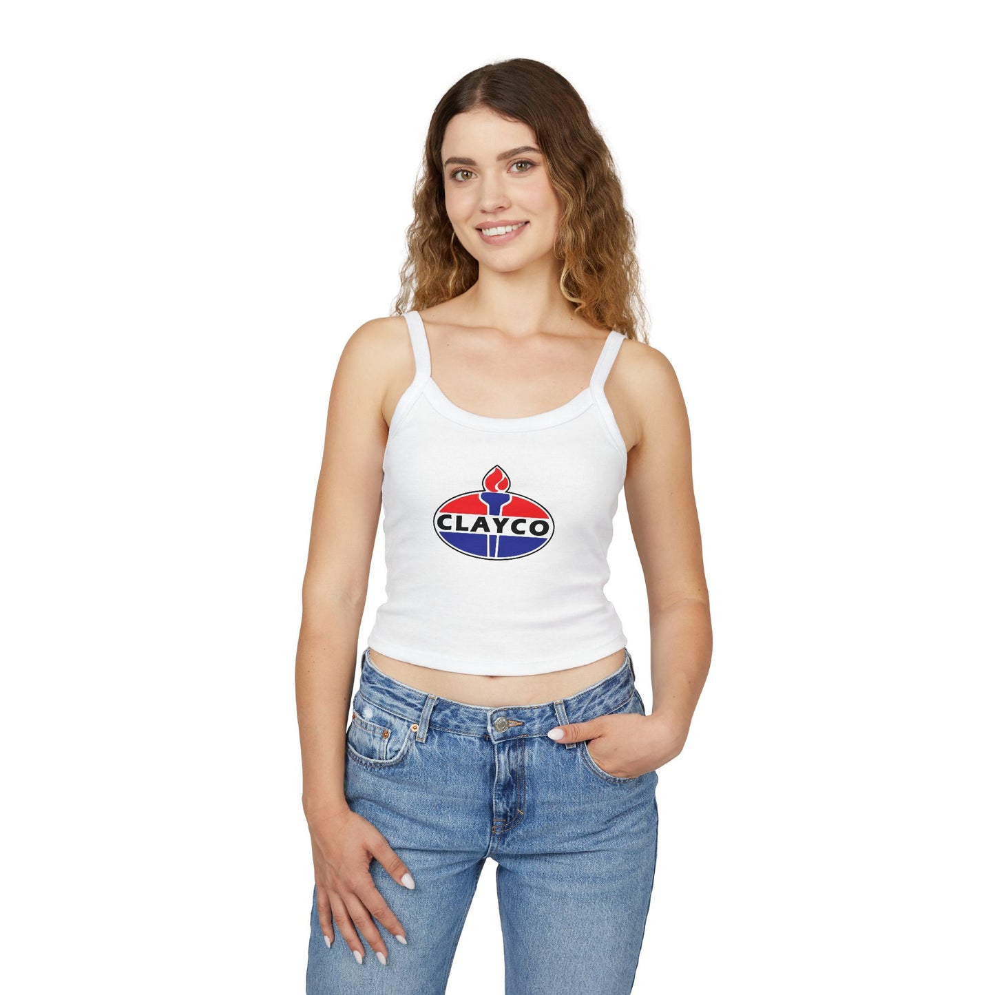CLAYCO Women's Spaghetti Strap Tank Top - Stylish Summer Essential