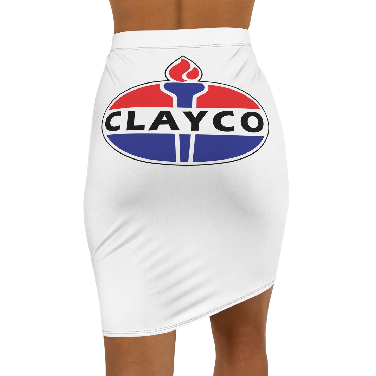 CLAYCO Women's Mid-Waist Pencil Skirt – Stylish and Sleek Statement Piece