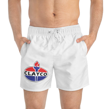 ClayCC Logo Swim Trunks - Stylish Beachwear for Summer Fun
