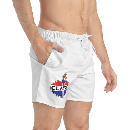 ClayCC Logo Swim Trunks - Stylish Beachwear for Summer Fun