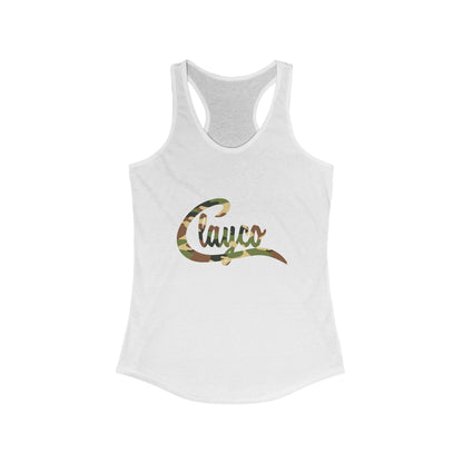 Camo Script Women's Racerback Tank - Stylish Summer Apparel