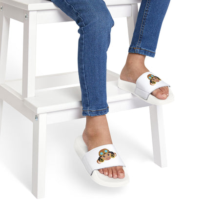 Youth Removable-Strap Sandals with Playful Cartoon Design