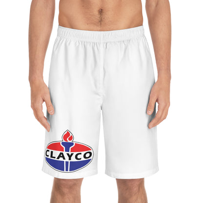 Men's Board Shorts with CLAYCO Design - Perfect for Beach Days & Summer Fun