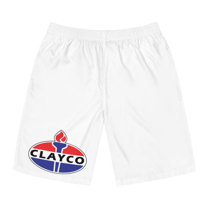 Men's Board Shorts with CLAYCO Design - Perfect for Beach Days & Summer Fun